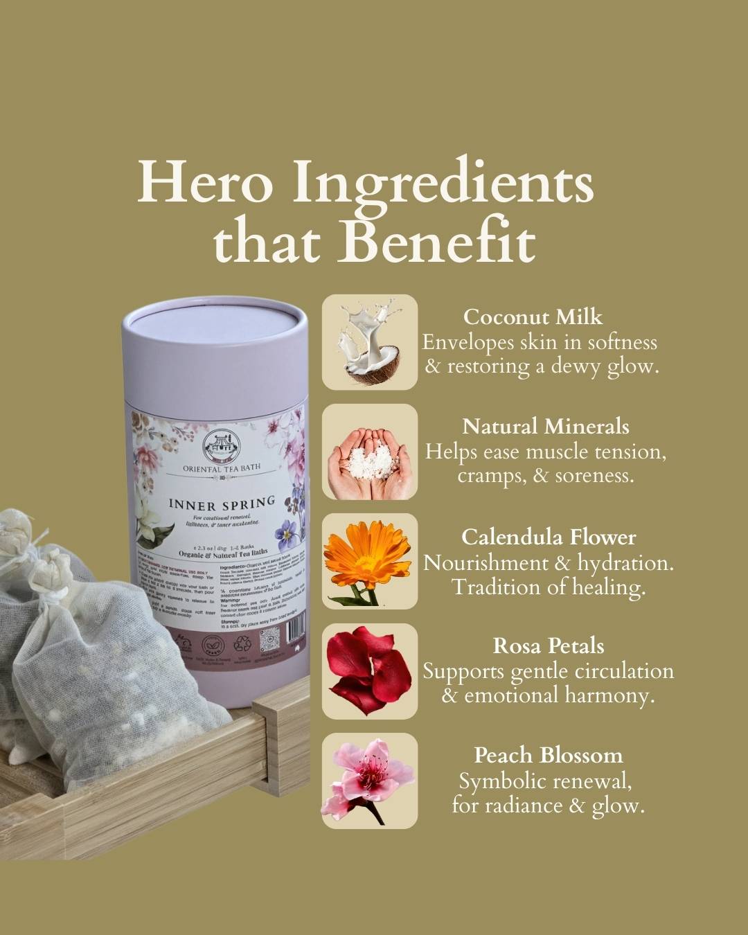 The Ritual Collection | Botanical Tea Bath Kit Trio (20% Off)