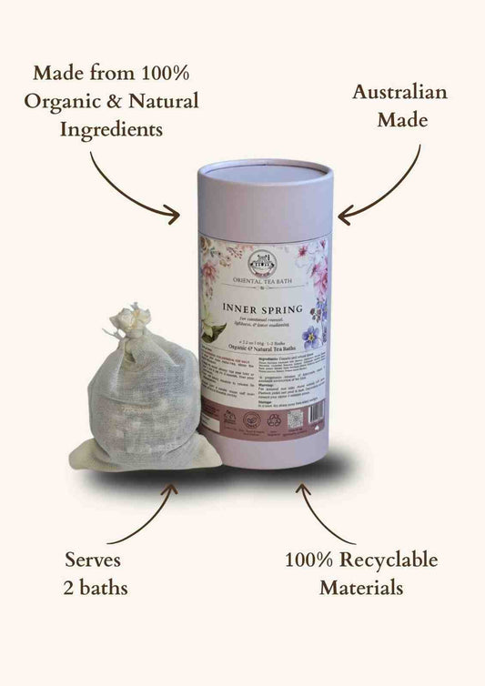 Oriental Tea Bath Inner Spring Organic and Natural Tea Bath Kit details