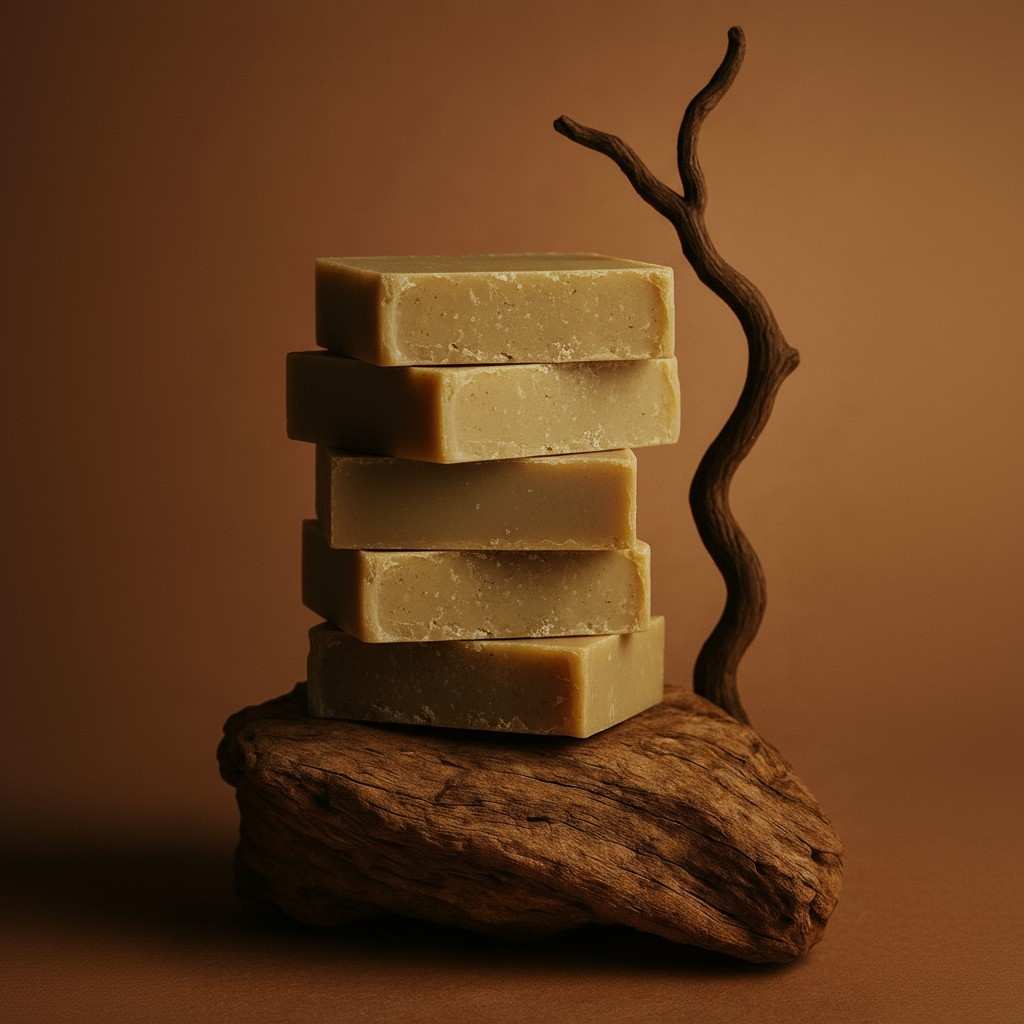 Oriental Tea Bath Golden Cream 100% natural soap bar with Orange and Vanilla.