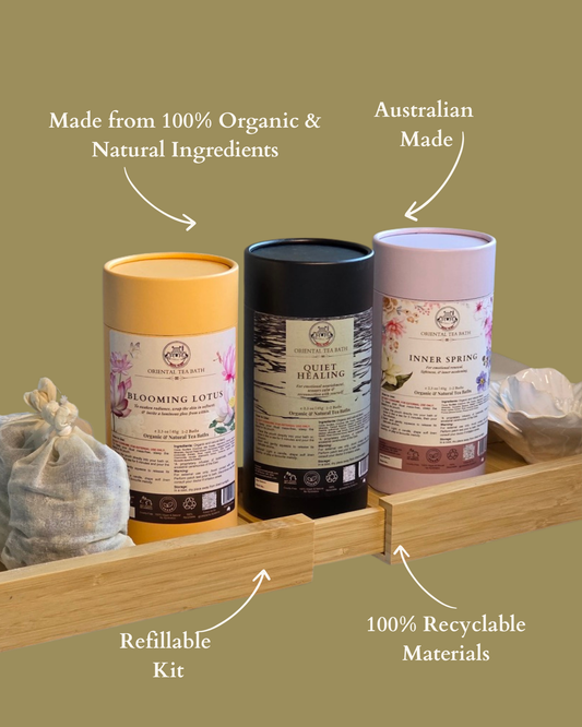 The Ritual Collection | Botanical Tea Bath Kit Trio (20% Off)