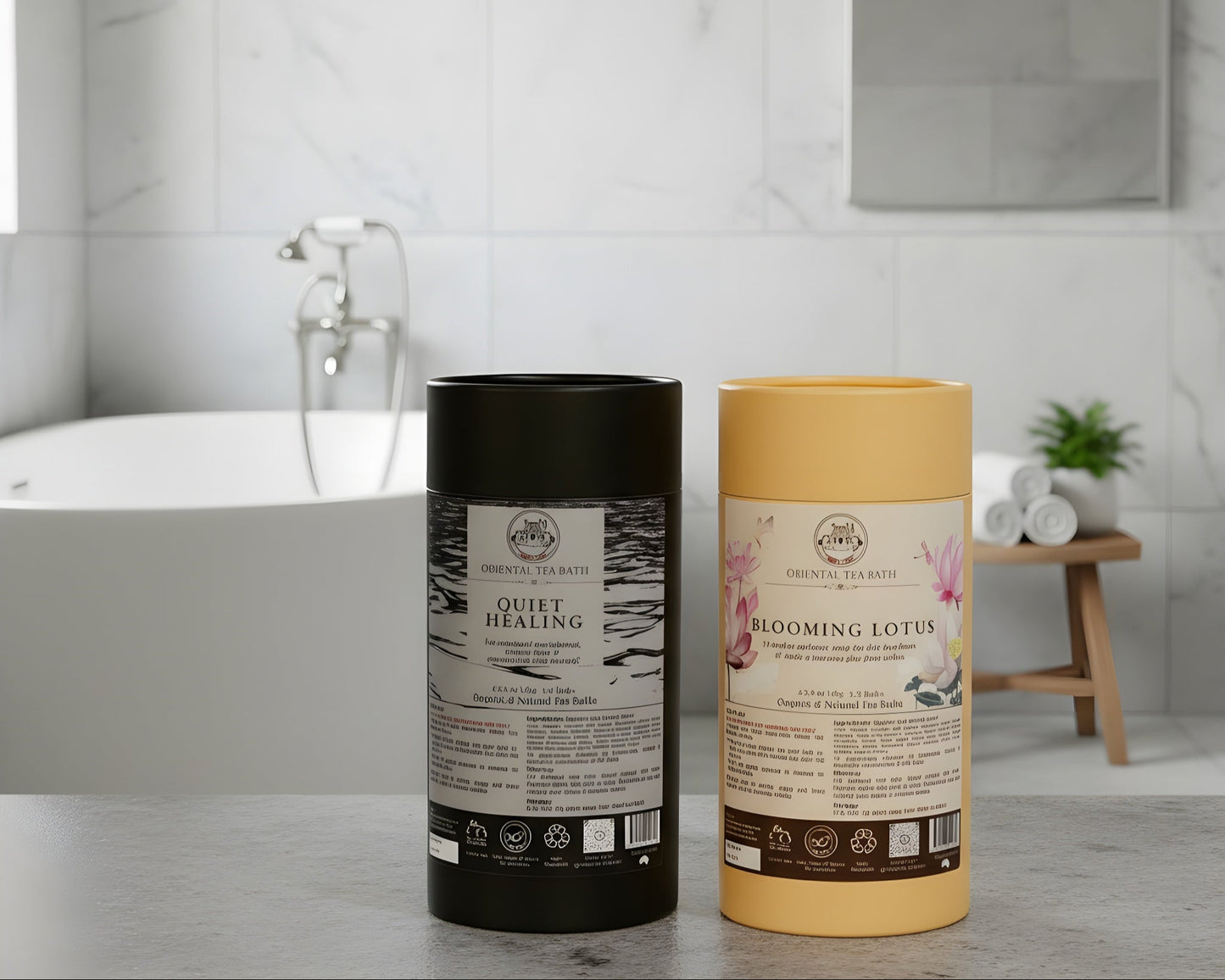 Yin & Yang Set | Botanical Tea Bath Duo (15% Off)